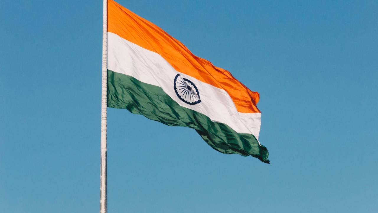Indian flag by Naveed Ahmed