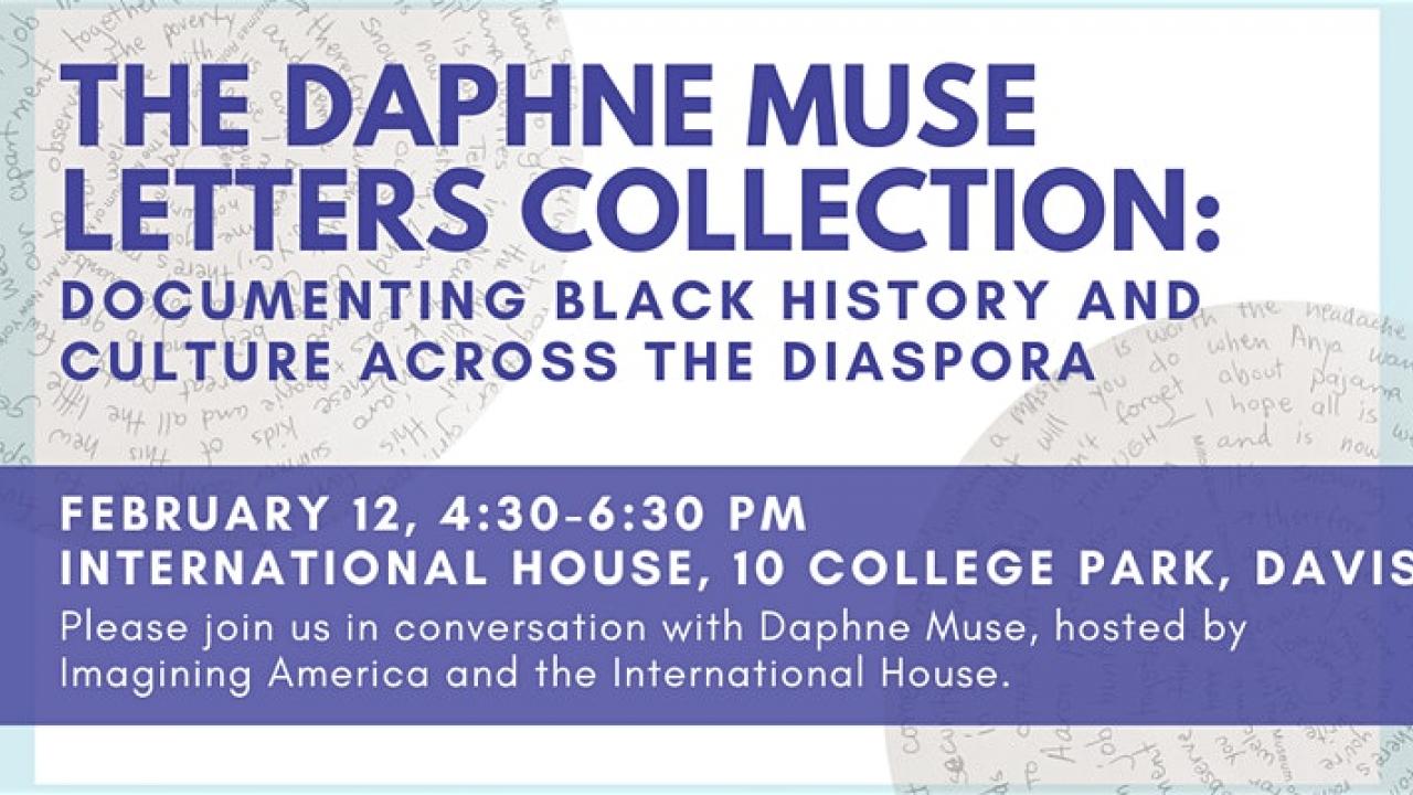 Daphne Muse Letter Collection Event