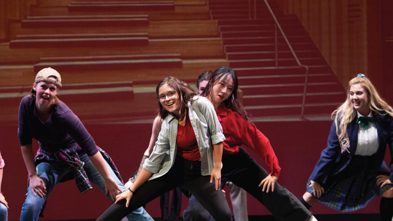 People dancing on a stage