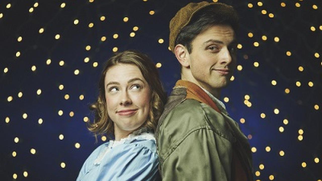Katie Halls and Nate Challis in Peter and the Starcatcher, photo by Justin Han, copyright UC Regents