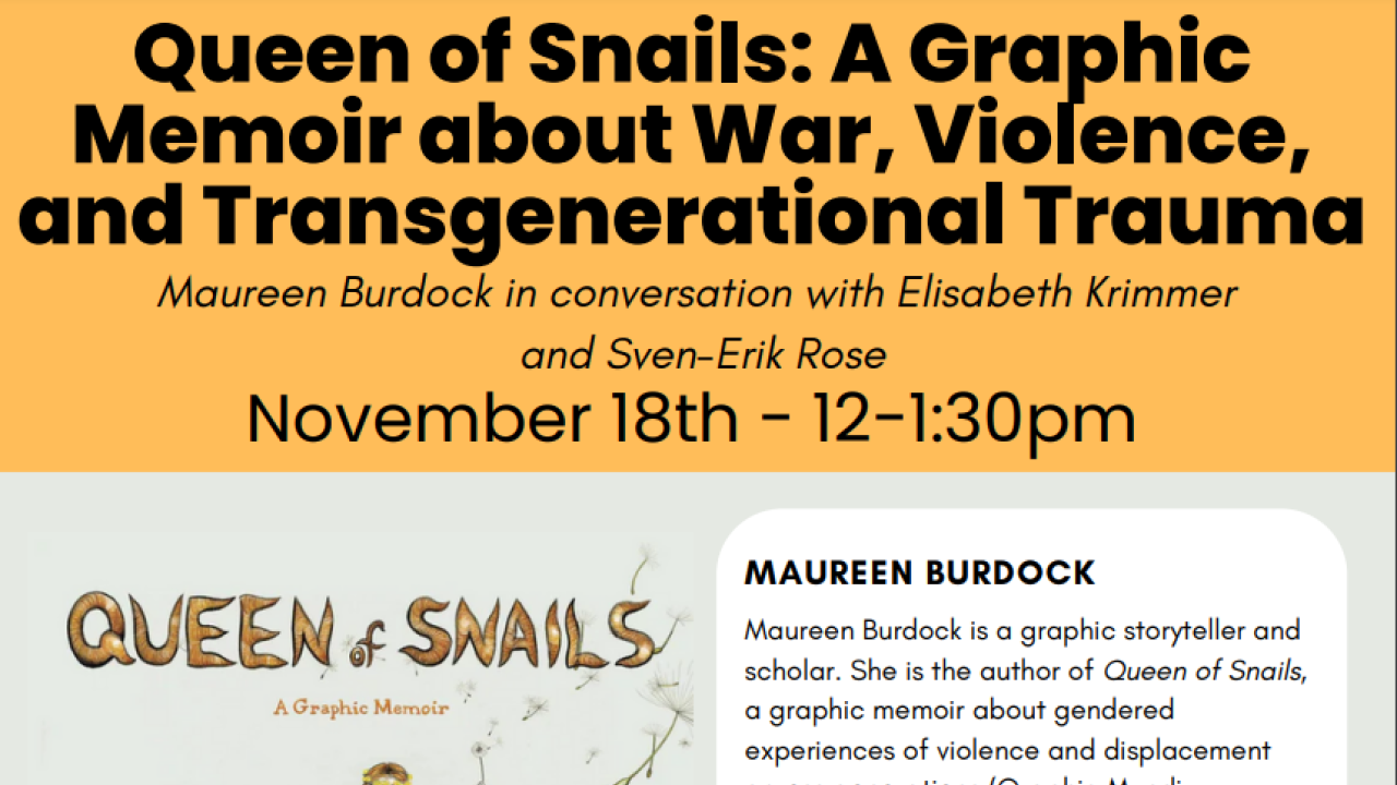 Event flier for queen of Snails event. Contents are reproduced in the event description on this page.