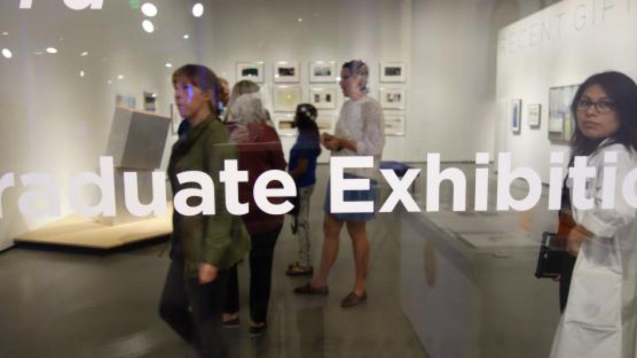 people at an exhibit
