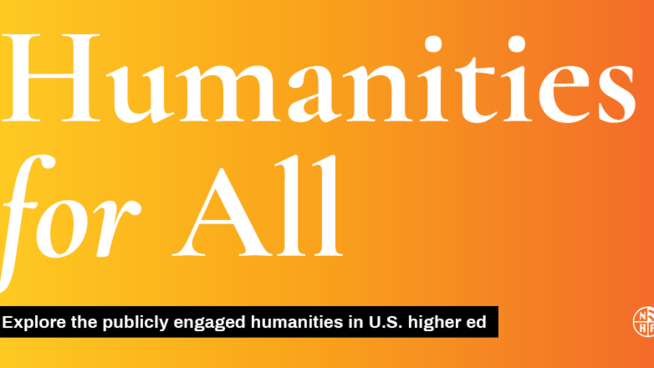 Humanities For All Newsletter logo in orange