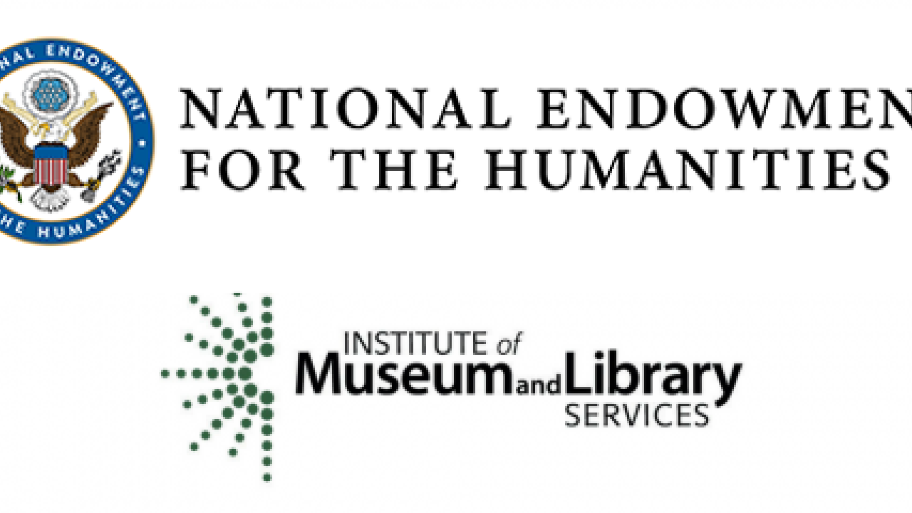 NEH and Library logos