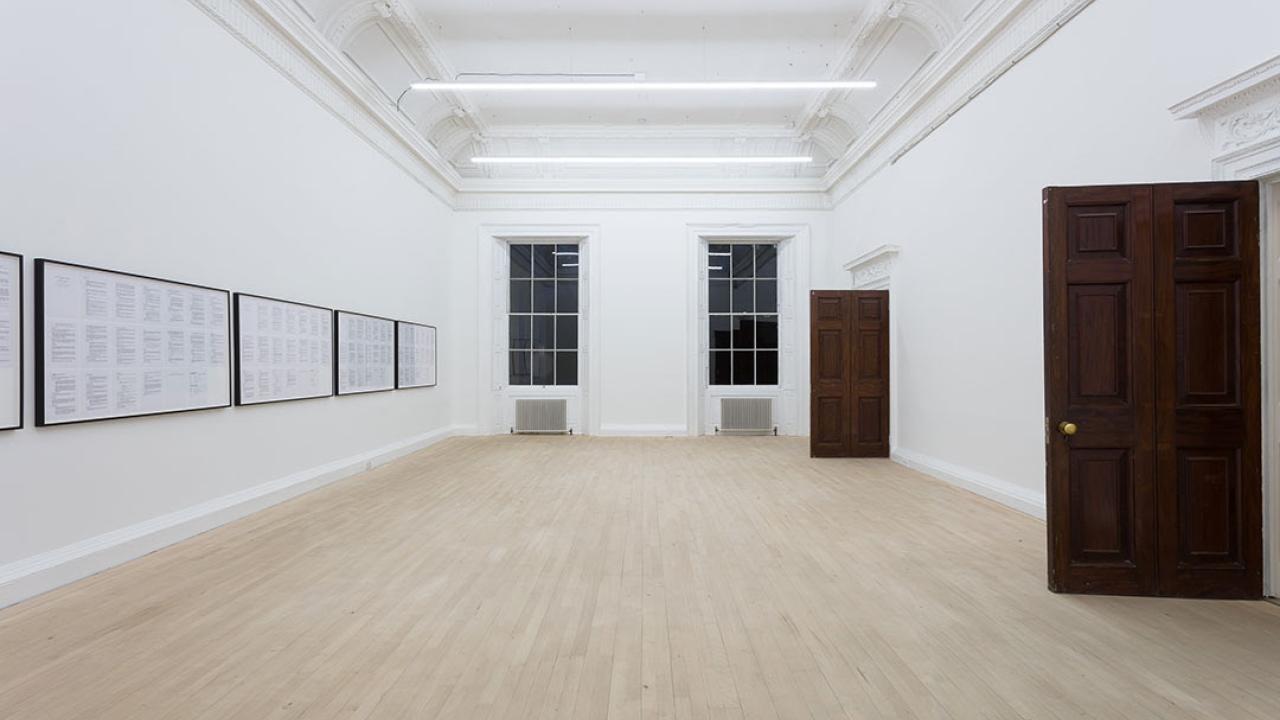 Cameron Rowland's work on display