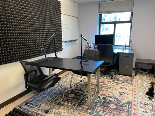 Photo of the DHI Podcasting Room
