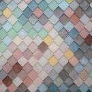 Colorful tile image of blues, yellows, pinks, greens, and reds