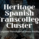 event flier for heritage spanish cluster event. information reproduced in website below